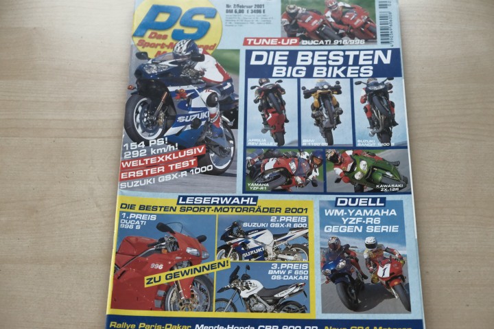 Deckblatt PS Sport Motorrad (02/2001)